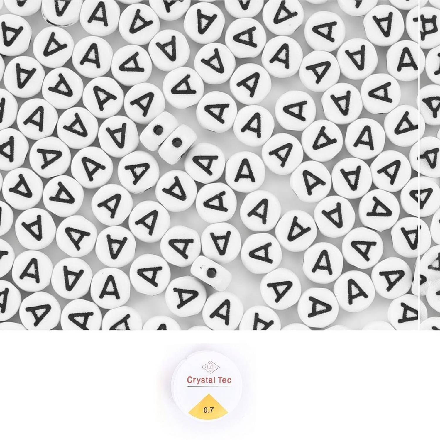 ambitieux New Single letter alphabet beads