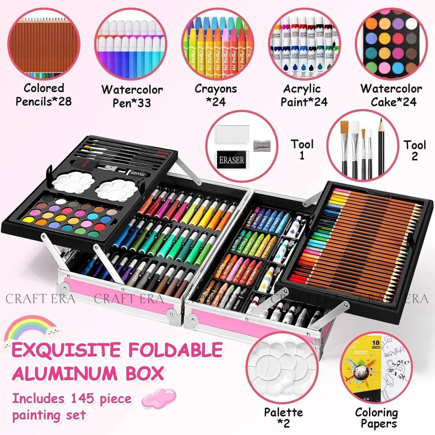 Flipkart.com | Adoere Deluxe Art Kit Supplies Portable Great Gift