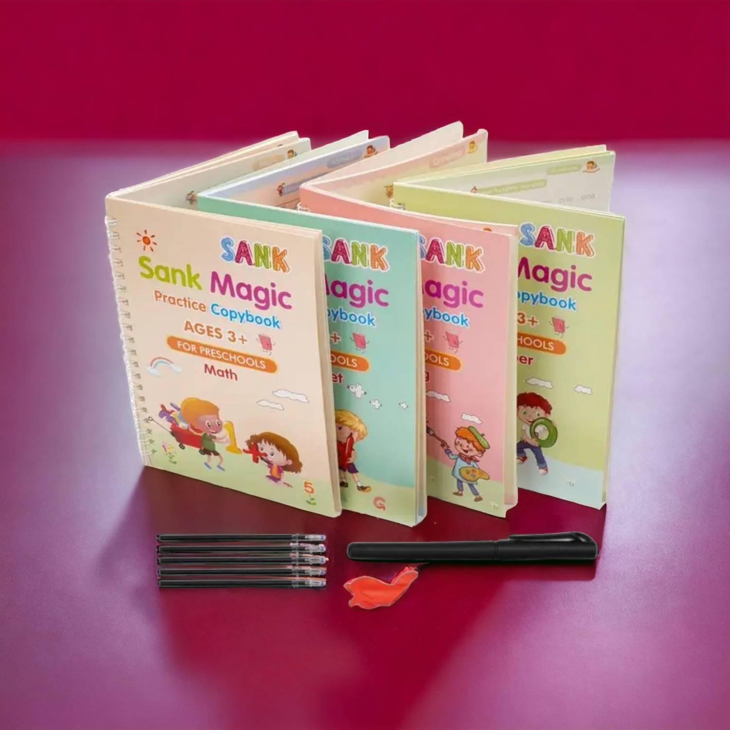 AirSoft Reusable Book Sets Kids Children Print Hand Writing Books Magic Book Present X