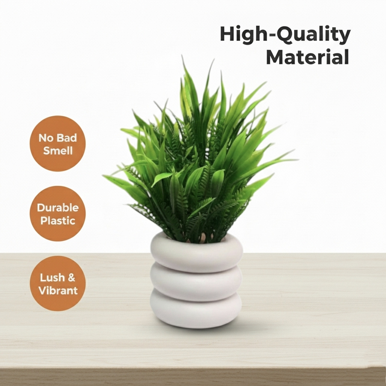 Image of Parthak Artificial Plants for Home Decor | Office Table, Living Room & Bedroom Bonsai Wild Artificial Plant with Pot