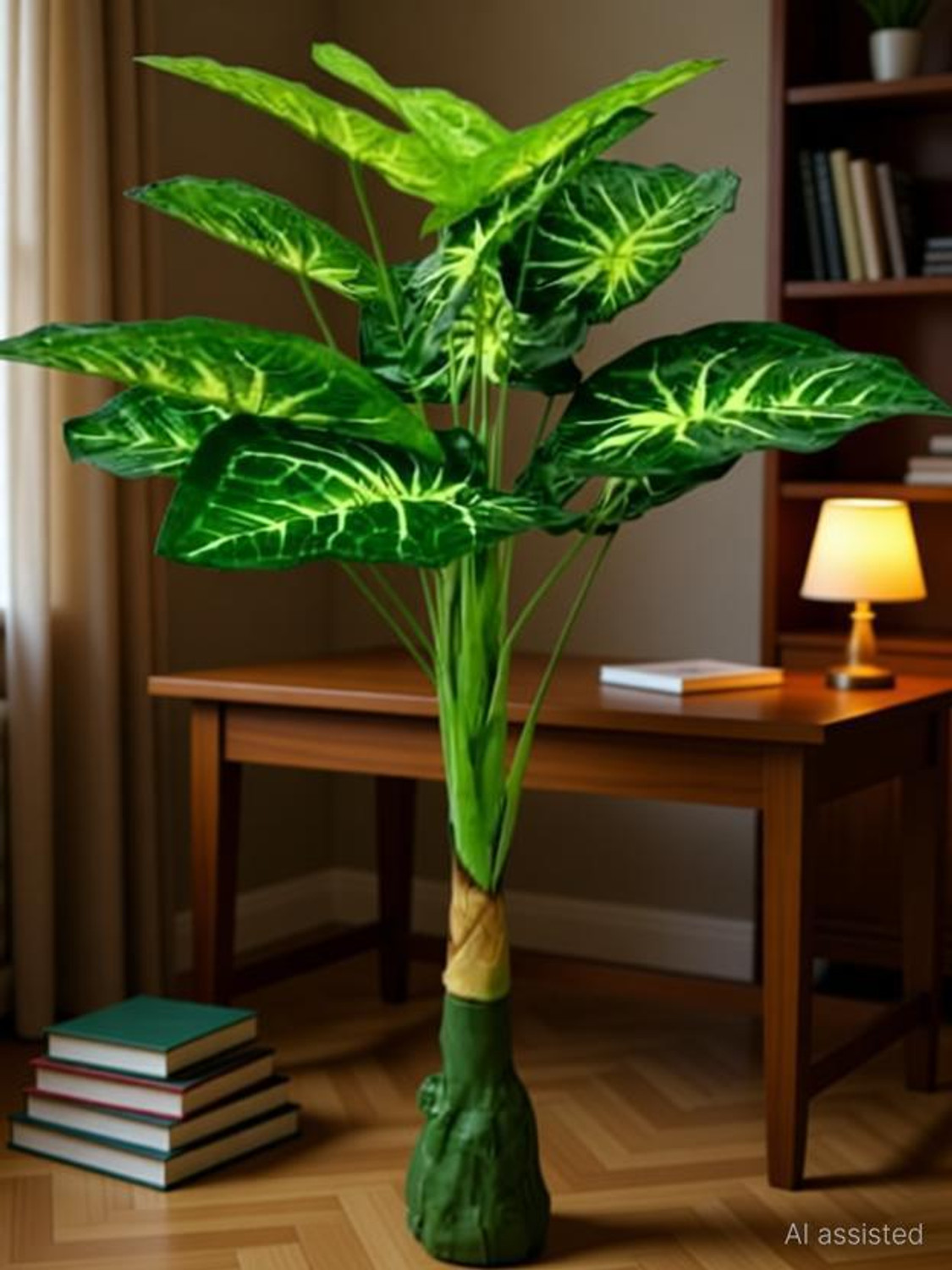 Image of KAYKON Artificial Plant Green Money Plant For Home Decor - 3 Feet Artificial Plant