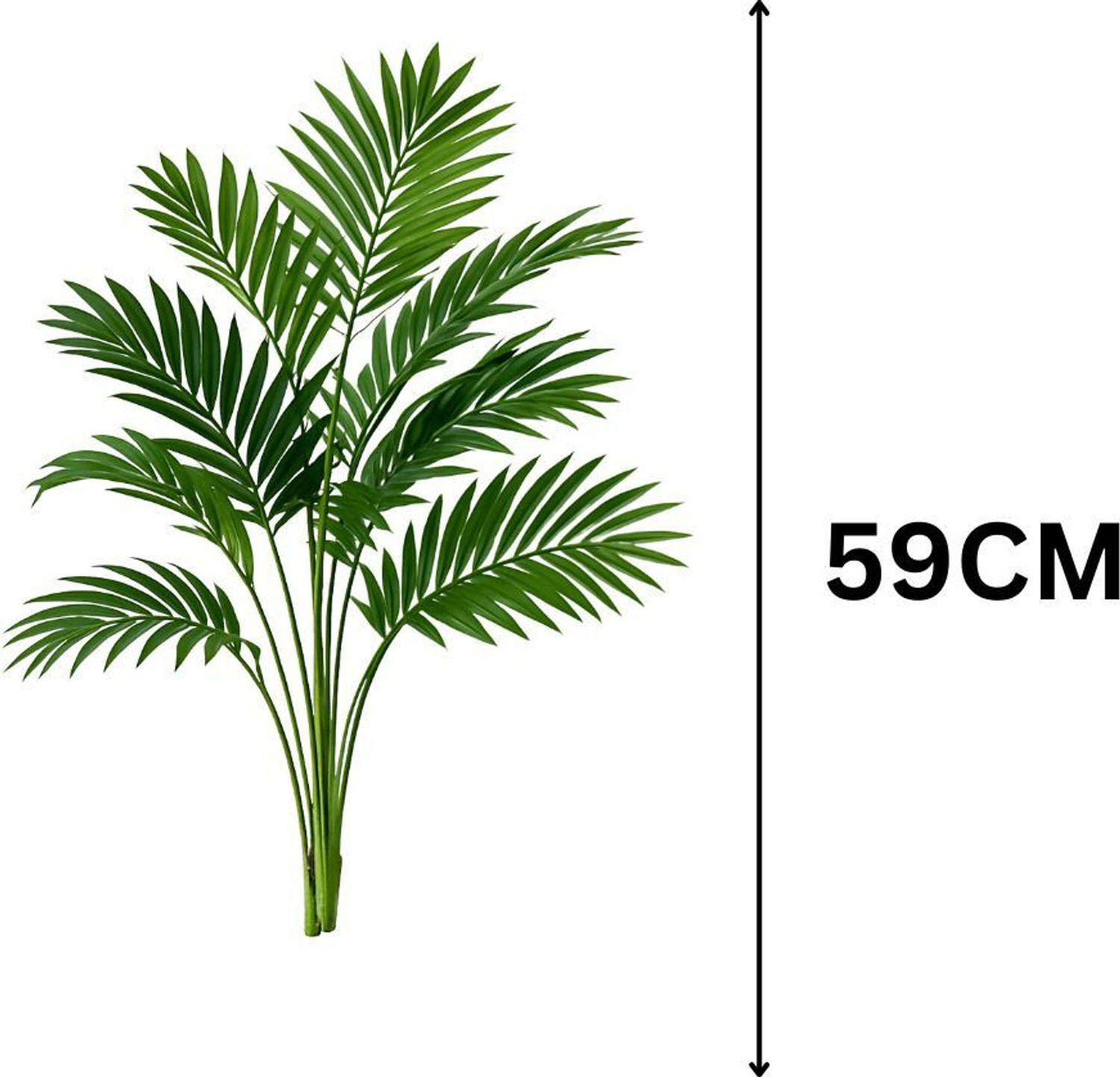 Image of De Gardenia Artificial Areca Palm Plant with 12 Leaves Artificial Plant