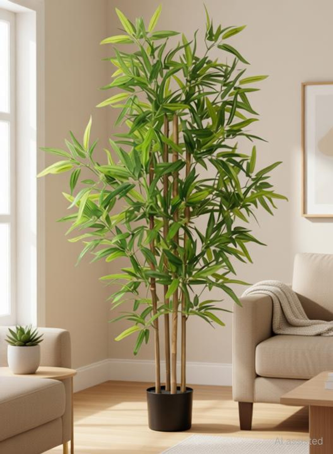 Image of De Gardenia Artificial Bamboo Plant | 120CM Tall Faux Plant Artificial Plant