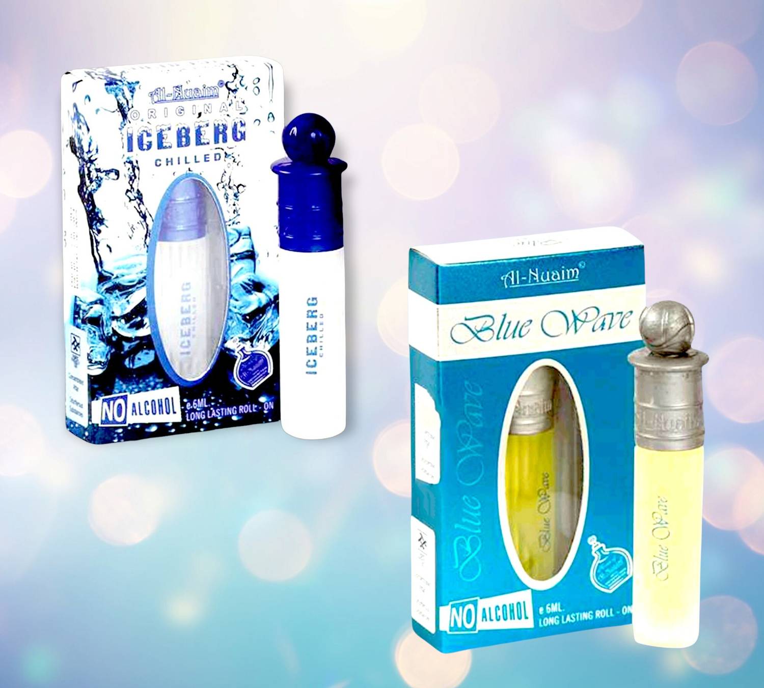 Al-Nuaim ICEBERG & BLUE WAVE Floral Attar Pack of 2