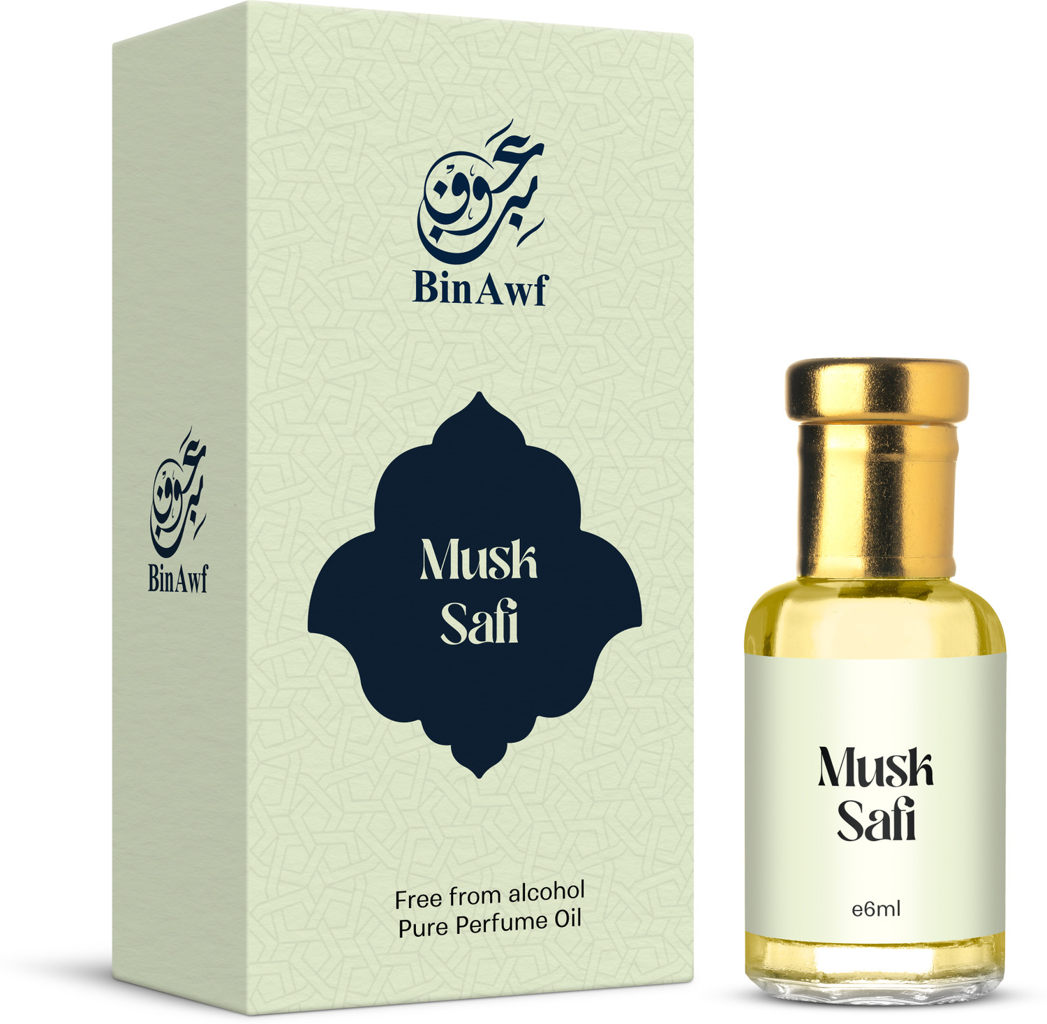 Image of Binawf Musk Safi Luxury Attar | Unisex | 100% Alcohol Free | Long Lasting Perfume Floral Attar