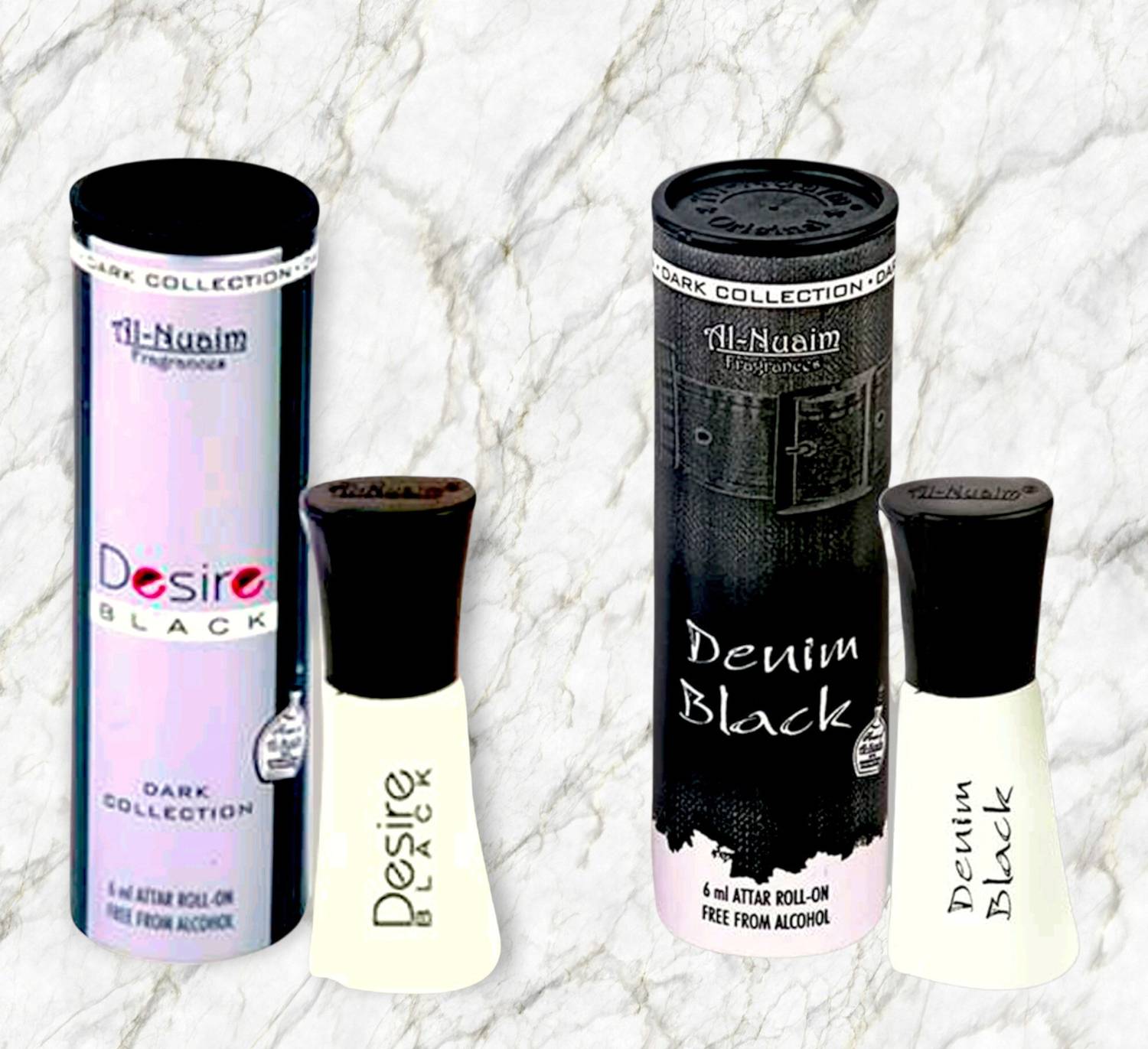 Al-Nuaim DESIRE BLACK & DENIM BLACK (PACK OF 2) Floral Attar