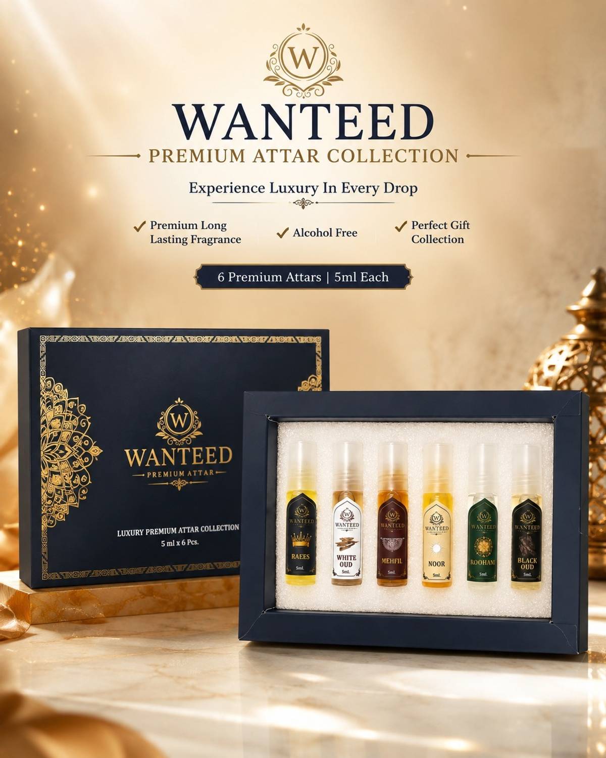Wanteed Amber Fruity Saffron Arabian Pack of 6 · 5 ml (30 ml total) - Image 4