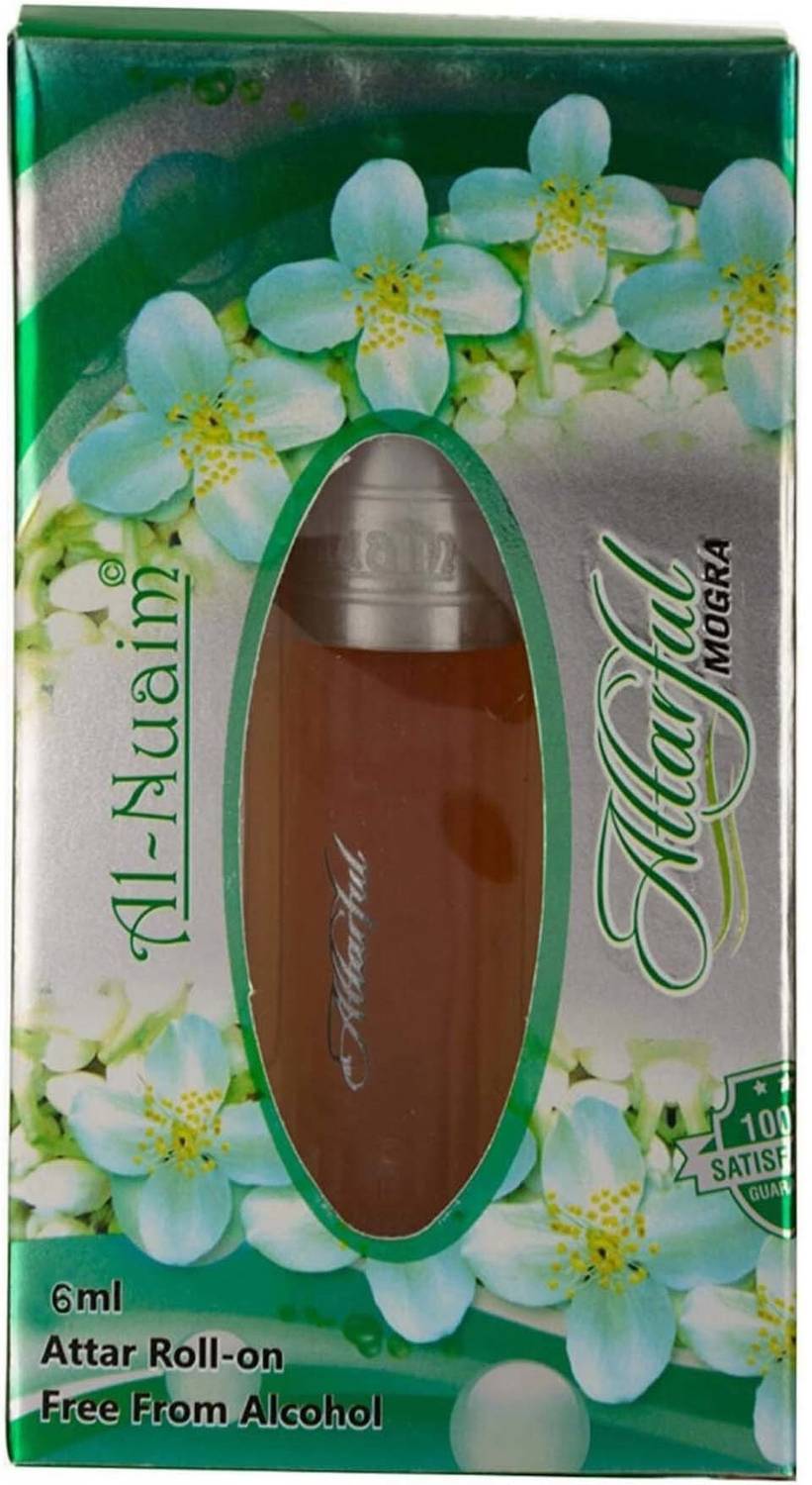 Al-Nuaim Attar Full Mogra Perfume for Men & Women,8ML Floral Attar