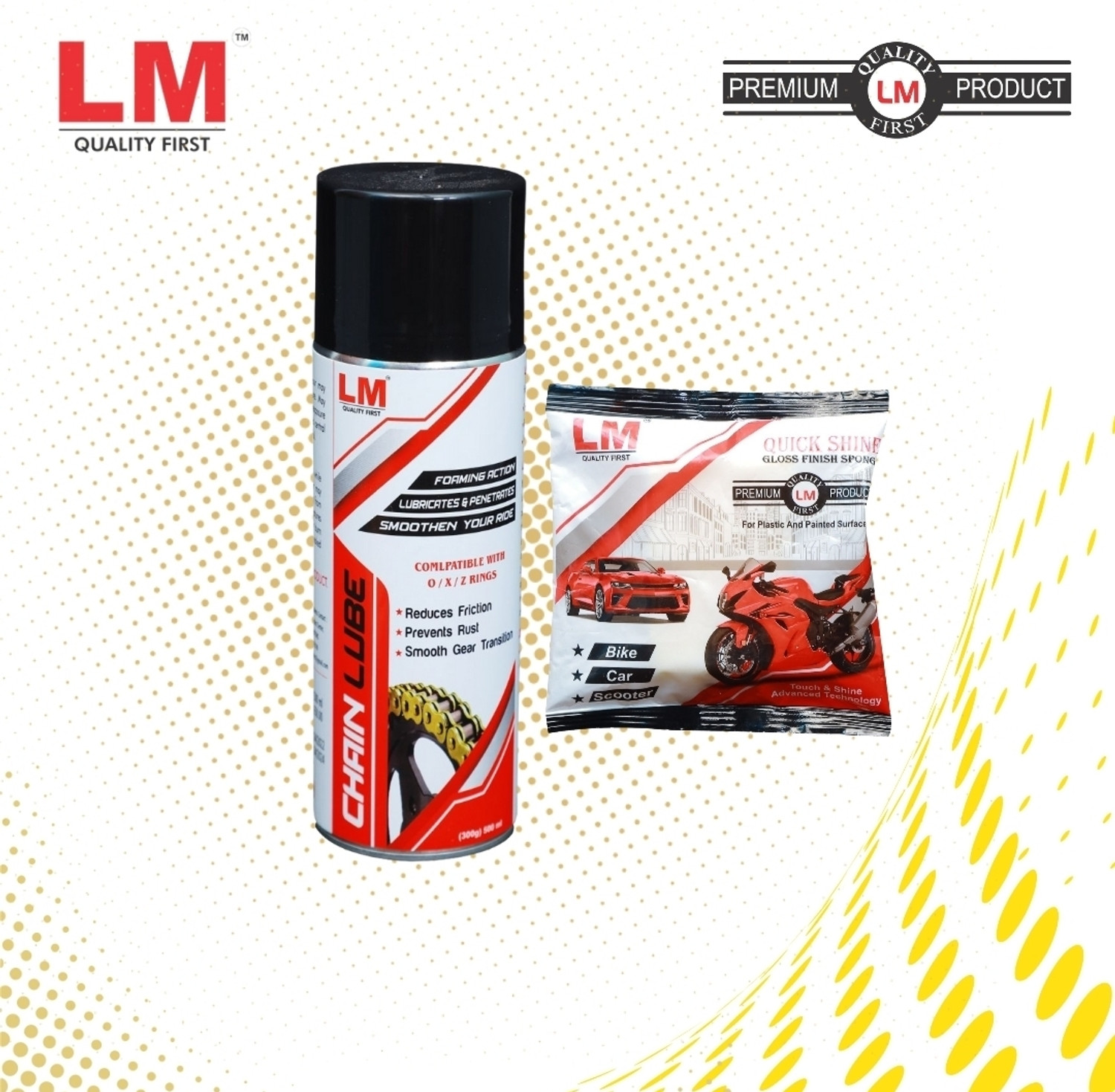 Image of LM Auto Care Chainlube, Sponge Polish Combo