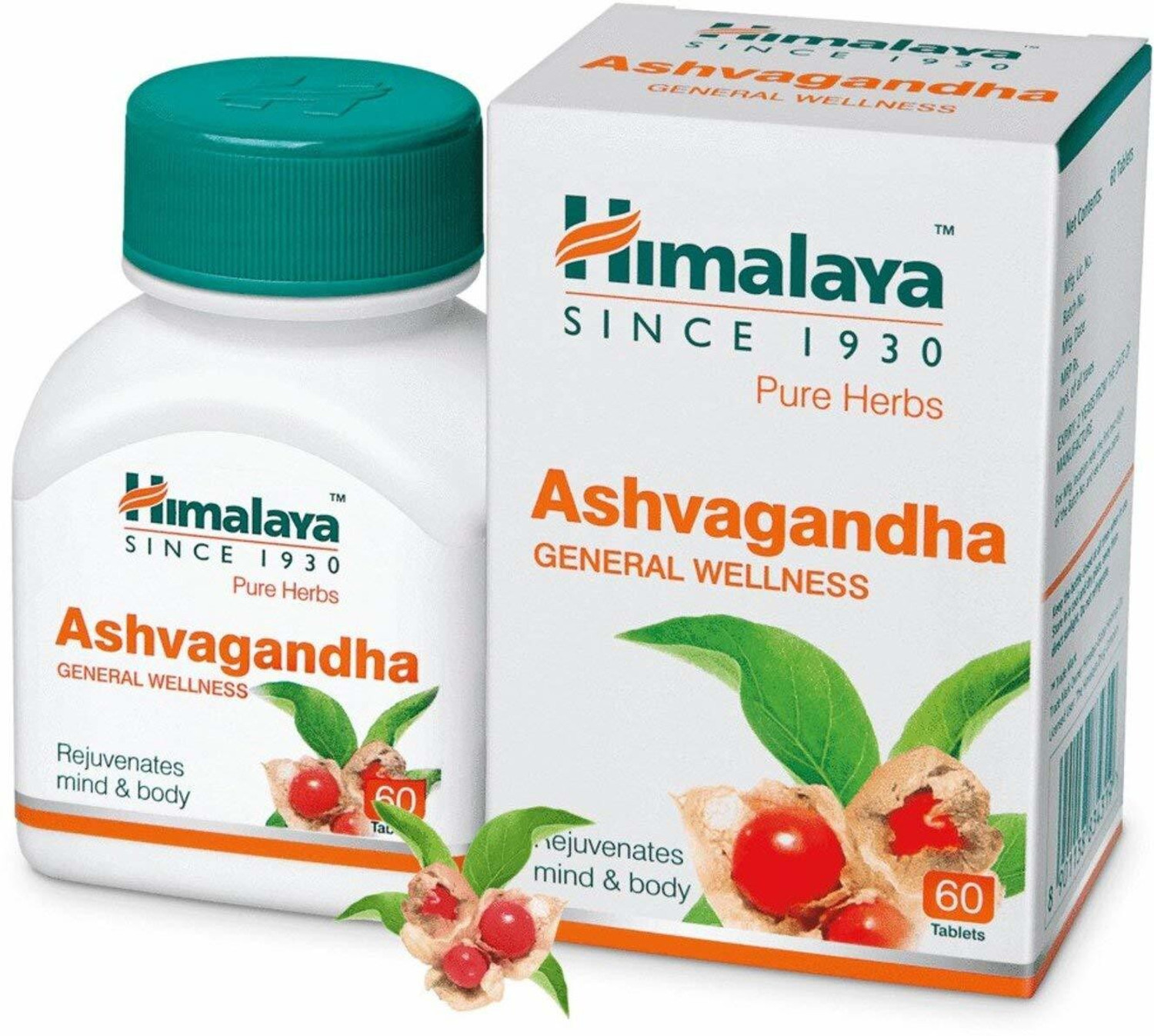 Image of HIMALAYA Ashvagandha Rejuvenates mind & Body (60)