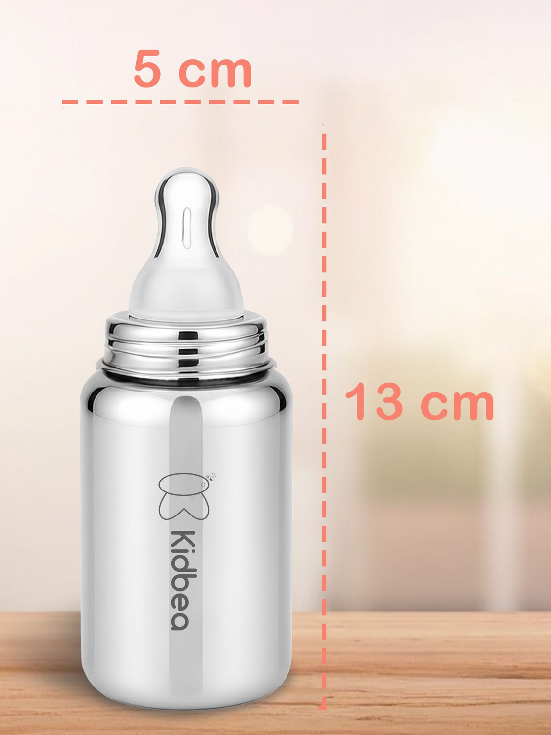 Image of Kidbea Plastic Free Anti-Colic Feeding Bottle - 150 ml