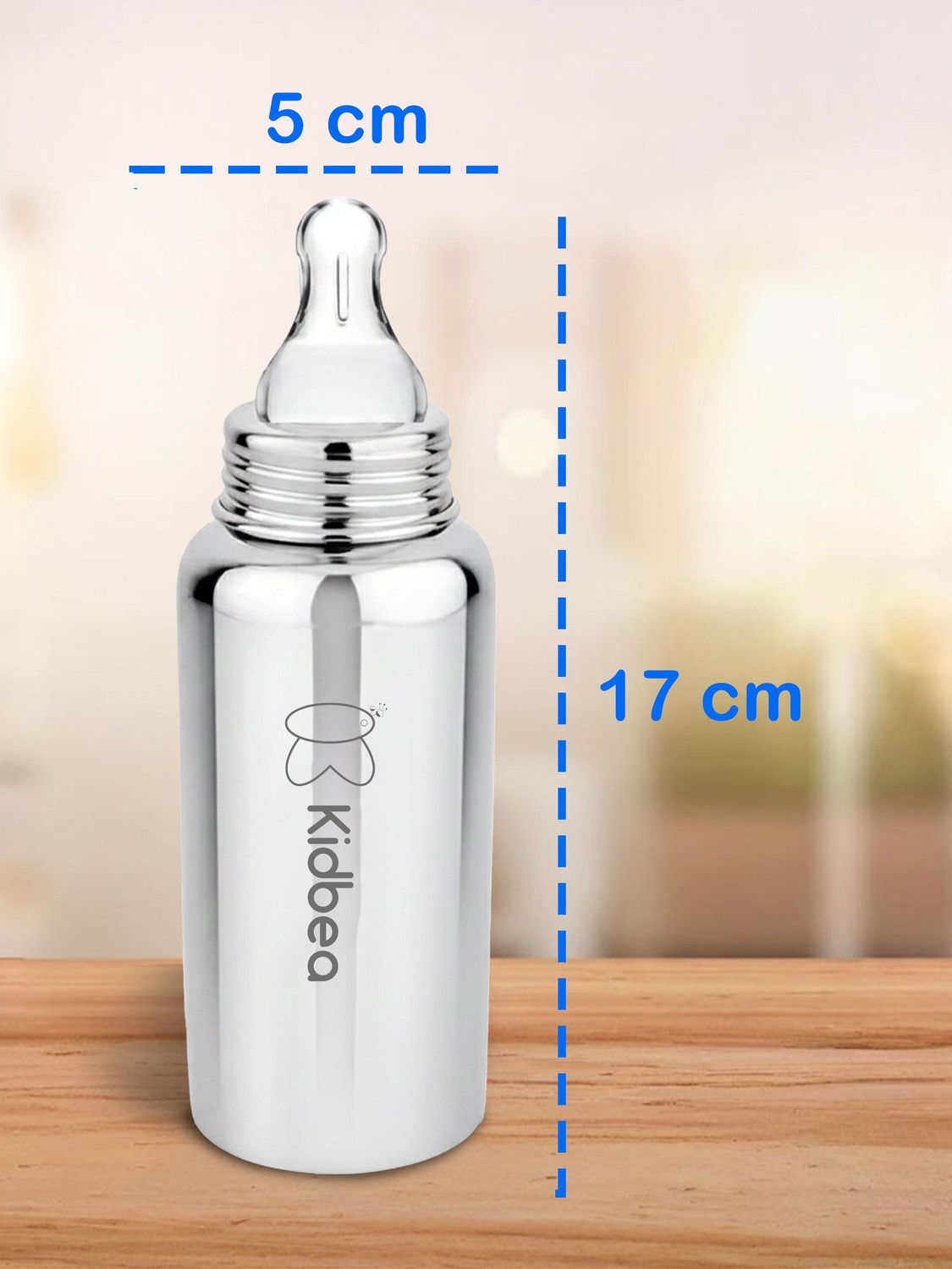 Image of Kidbea BPA Free Plastic Free Infant Feeding Bottle - 250 ml