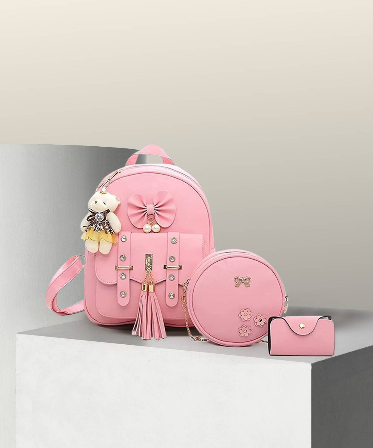 BURRAQUE Fashion Sling Bag Wallet Combo for Girls 14 L Laptop Backpack