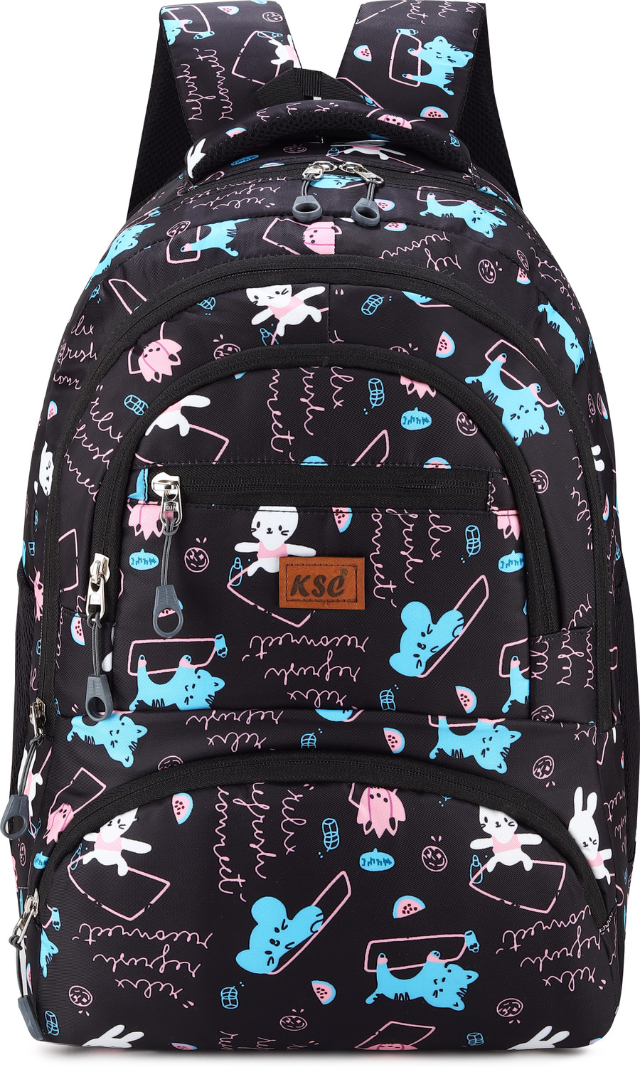 Image of Conceptsall School Bag For Girls Black Age 8-17 School Bag - Big Size School Bags 30 L Backpack