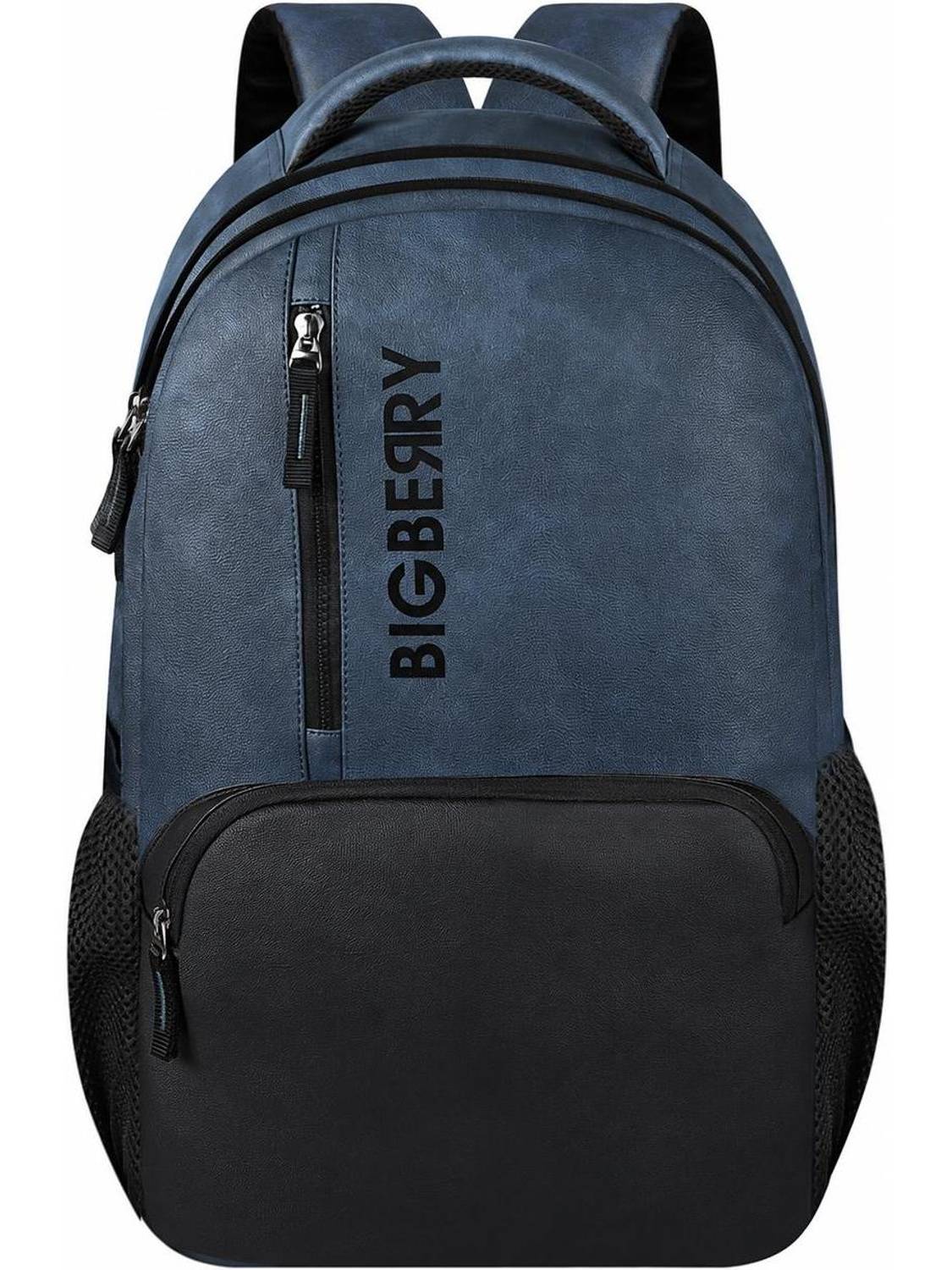 BIGBERRY NEWAGE 28 Ltrs genuine PU Blue Backpack with Multiple Compartments & organiser 28 L Laptop Backpack