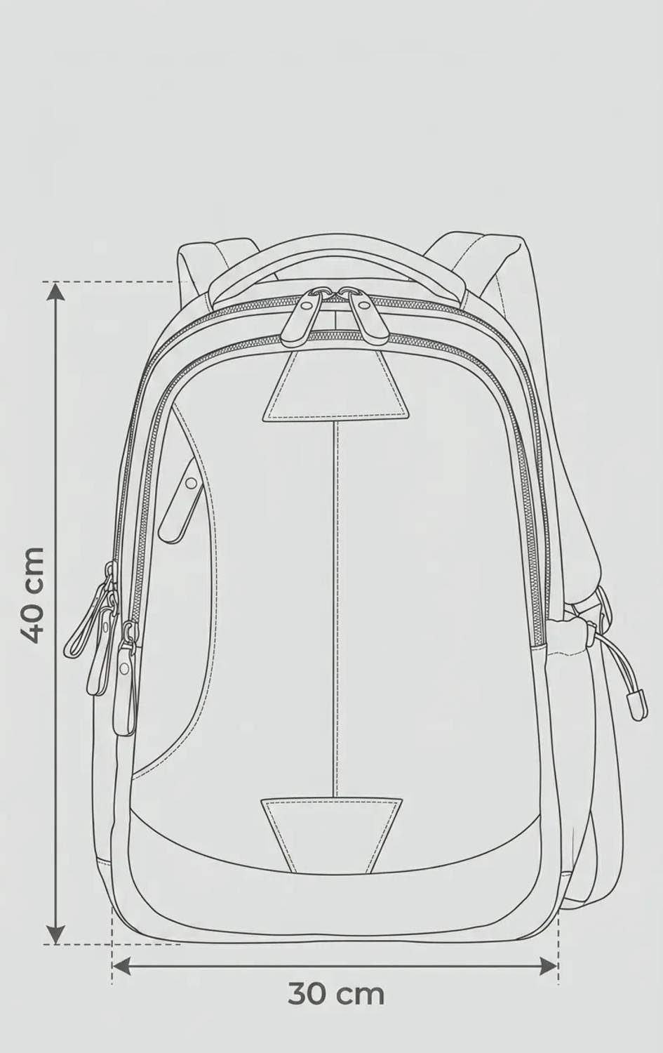DASPRs Casual Nylon Backpack 25L - Image 5