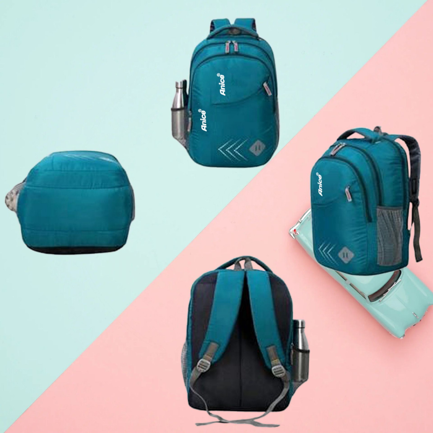 Image of anice Travel Bag Student School Bag College Backpack Office Backpack Bag for Boy Girls 30 L Laptop Backpack
