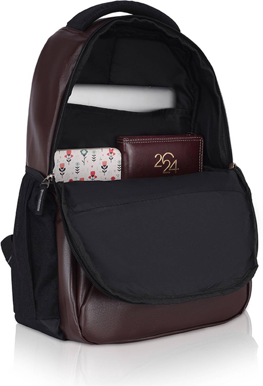 ZERUS PU Leather Laptop Backpack - Image 4