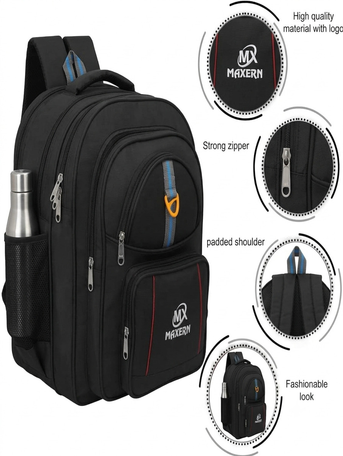 Image of Mexern ProTool Multi-Compartment Heavy Duty Tool Bag Polyester Tool Bag