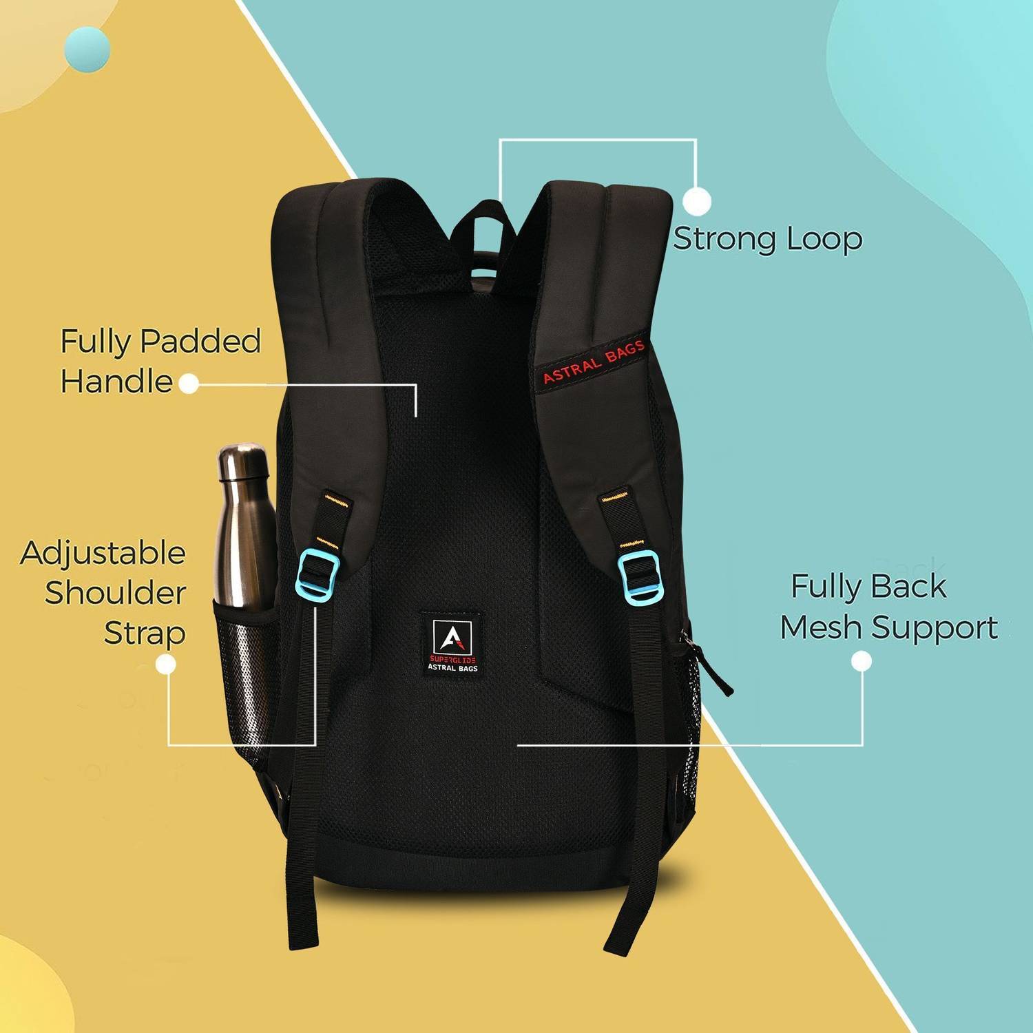 all black travel backpack Matador - SEG45 Travel Pack
