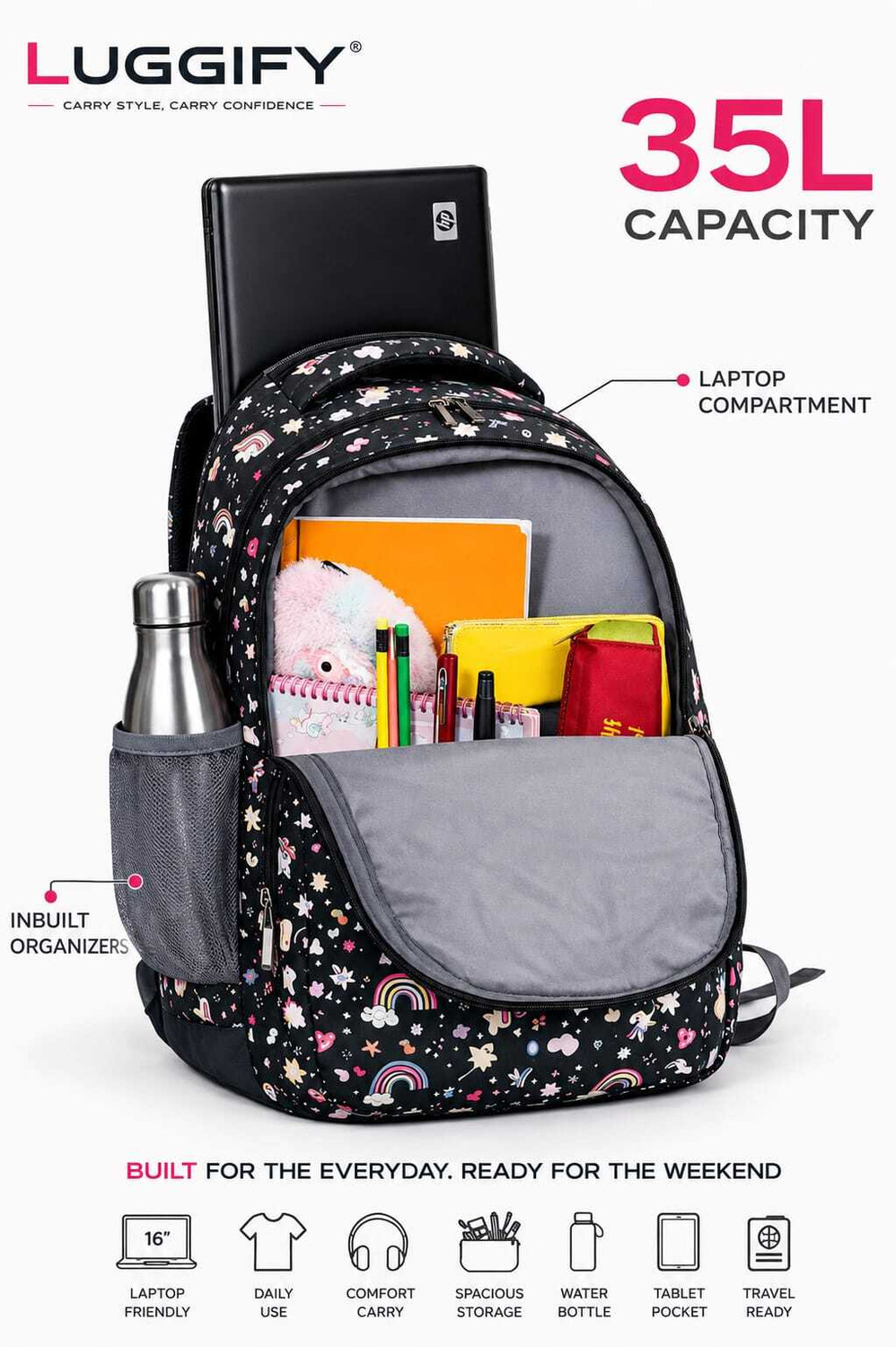 Image of LUGGIFY UNICORN BACKPACK 35 L Backpack