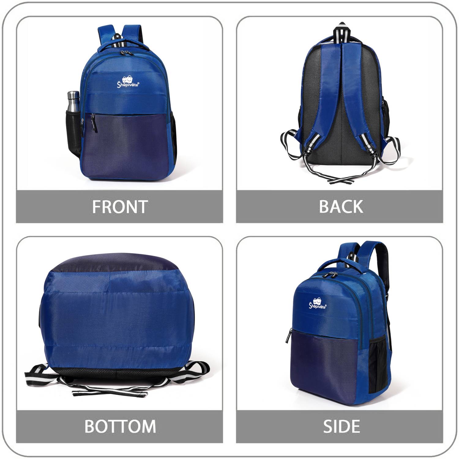 Shopivate TrendX Solid Backpack 35 L Backpack Blue 1, Dark blue 2