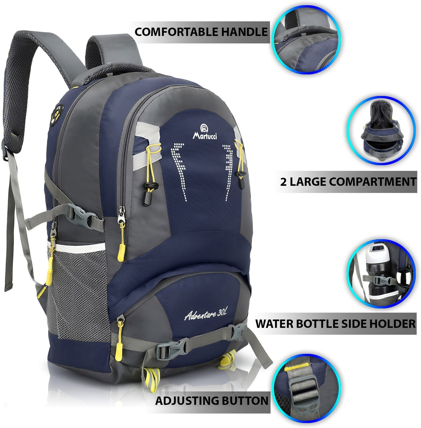 Image of Martucci Backpack for Men and Women|Backpack|College Bag for Boys and Girls 30 L Laptop Backpack