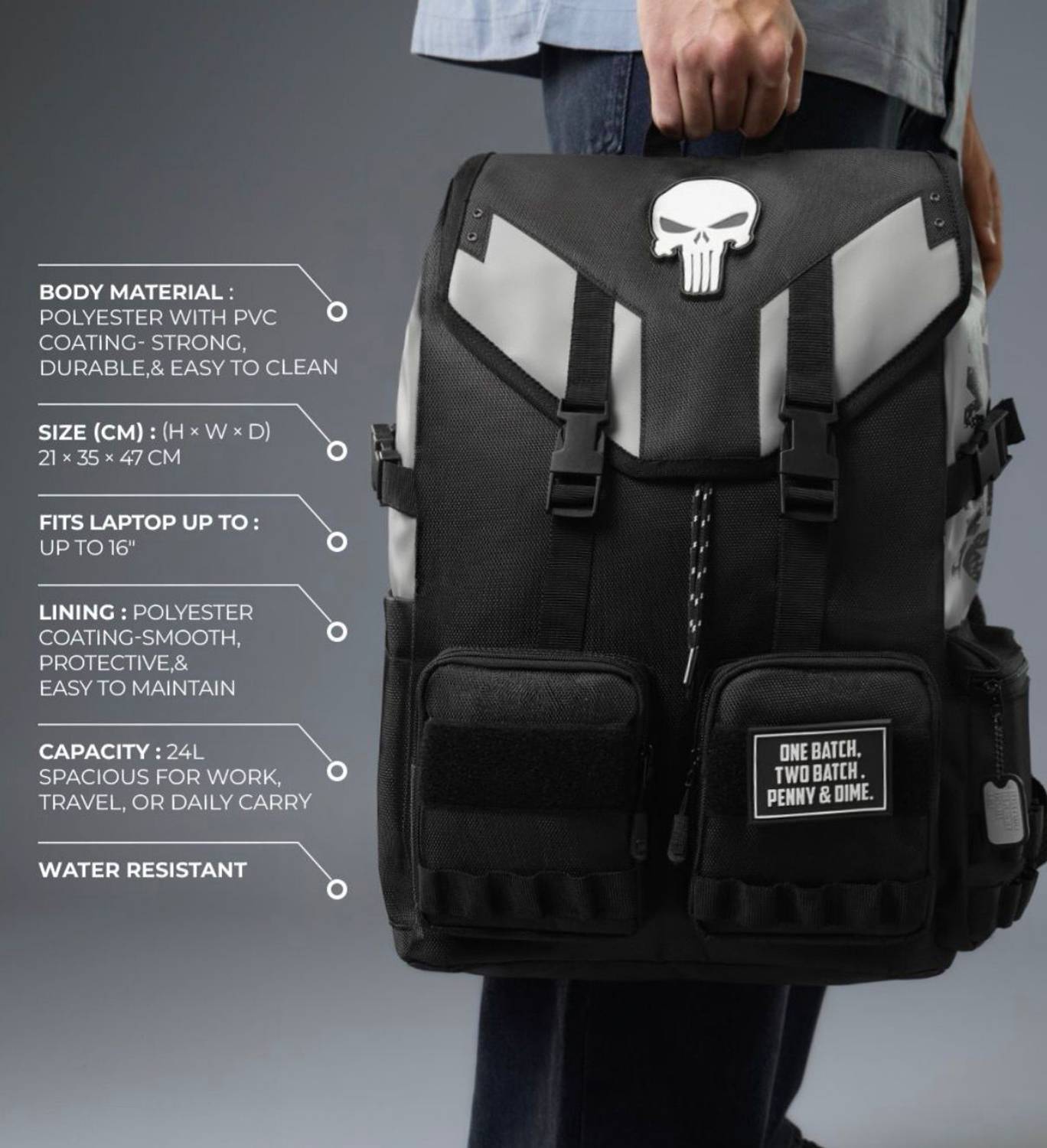 SKOVA London 24L Laptop & Tablet Backpack - Image 2
