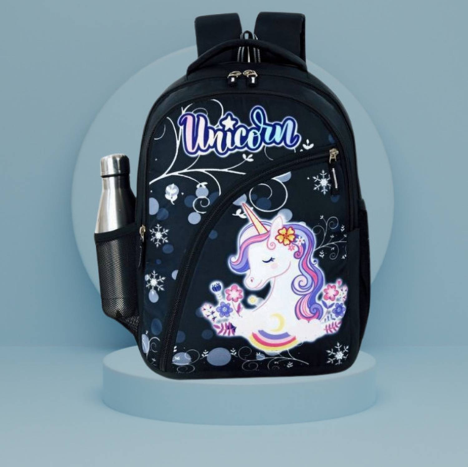 Akram garments Kids Unicorn Cartoon School Backpack Bag for Baby Girls & Boy 3-7 Years Waterproof School Bag