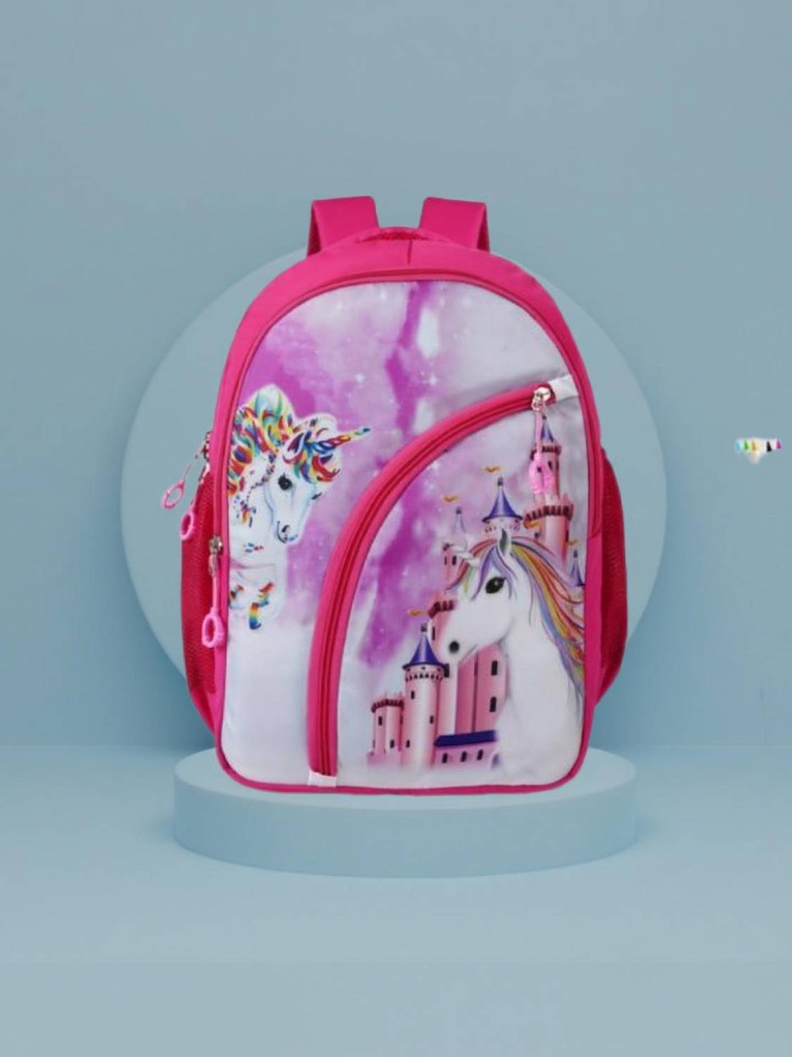 Akram garments Kids Unicorn cartoon School Backpack Bag for Baby Girls/Boys 22 L Backpack