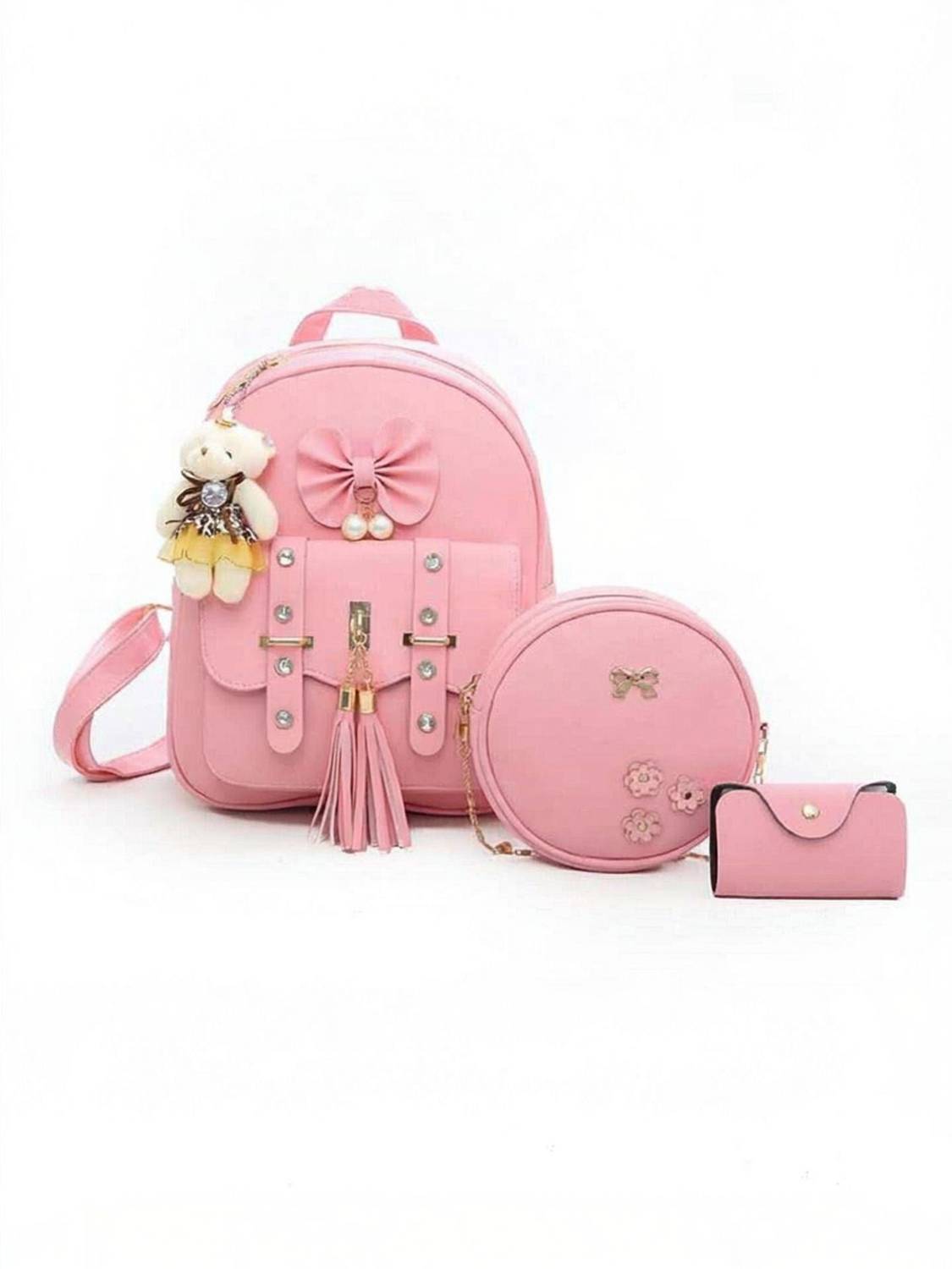 INAXA Stylish Cute Mini 3PCS Combo Set For Girls 5 L Backpack