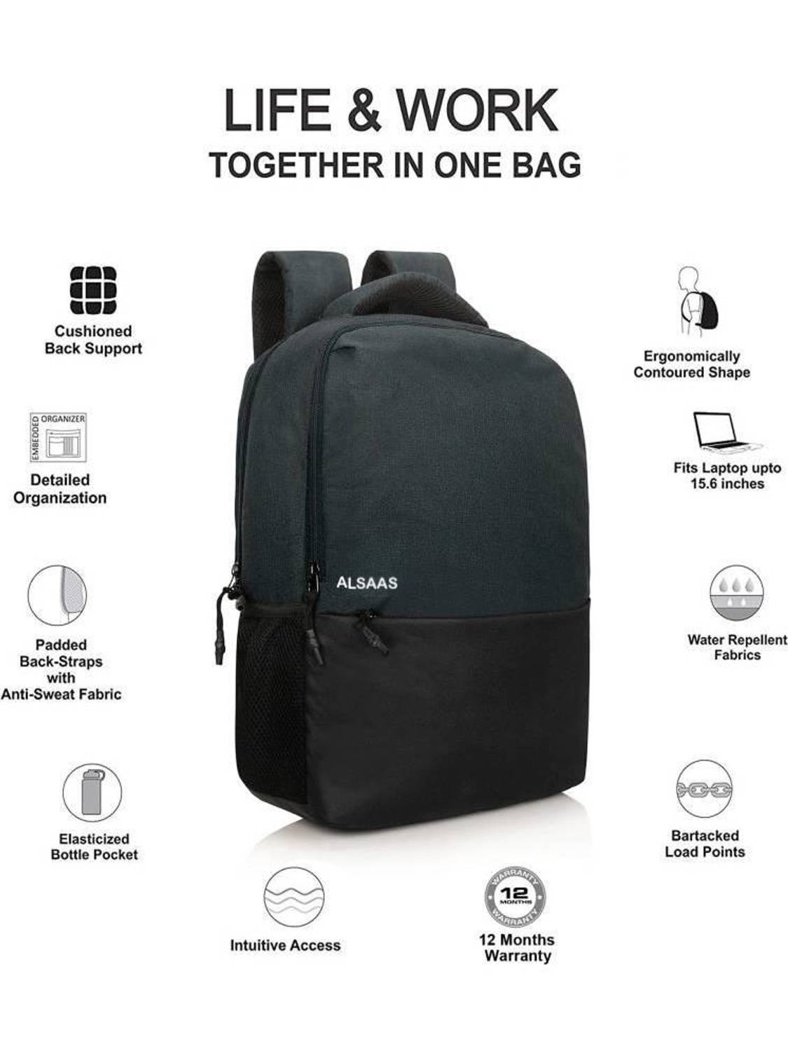 ALSAAS mee2black 35 L Backpack