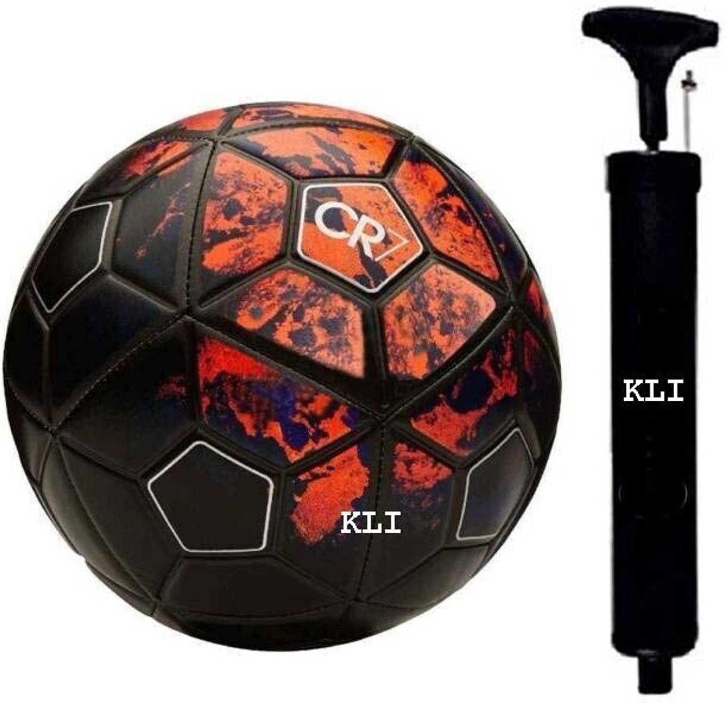 kli CR-7 BLACK/RED FOOTBALL Football - Size: 5 - Buy kli CR-7