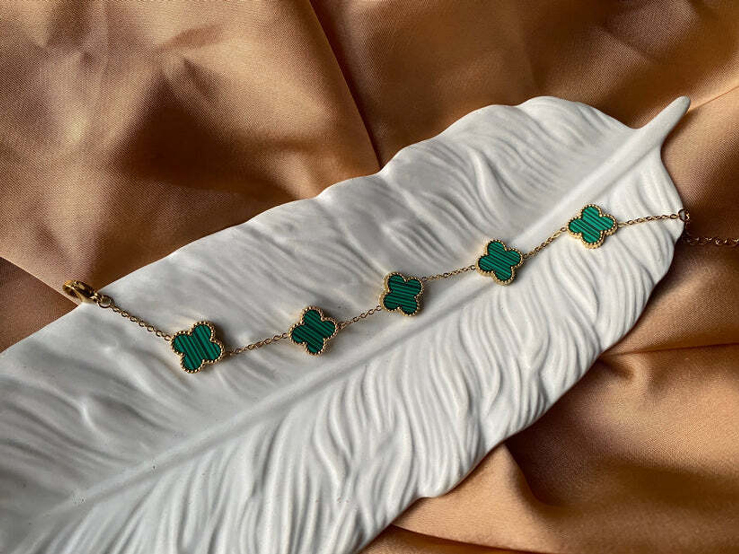 Image of Winnifred Stainless Steel Pearl Gold-plated Bracelet