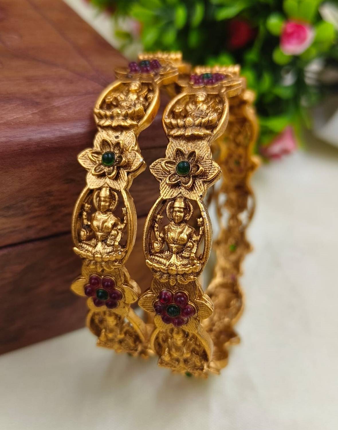 Atulya Alloy Gold-plated Bangle Pack of 2 - Image 1
