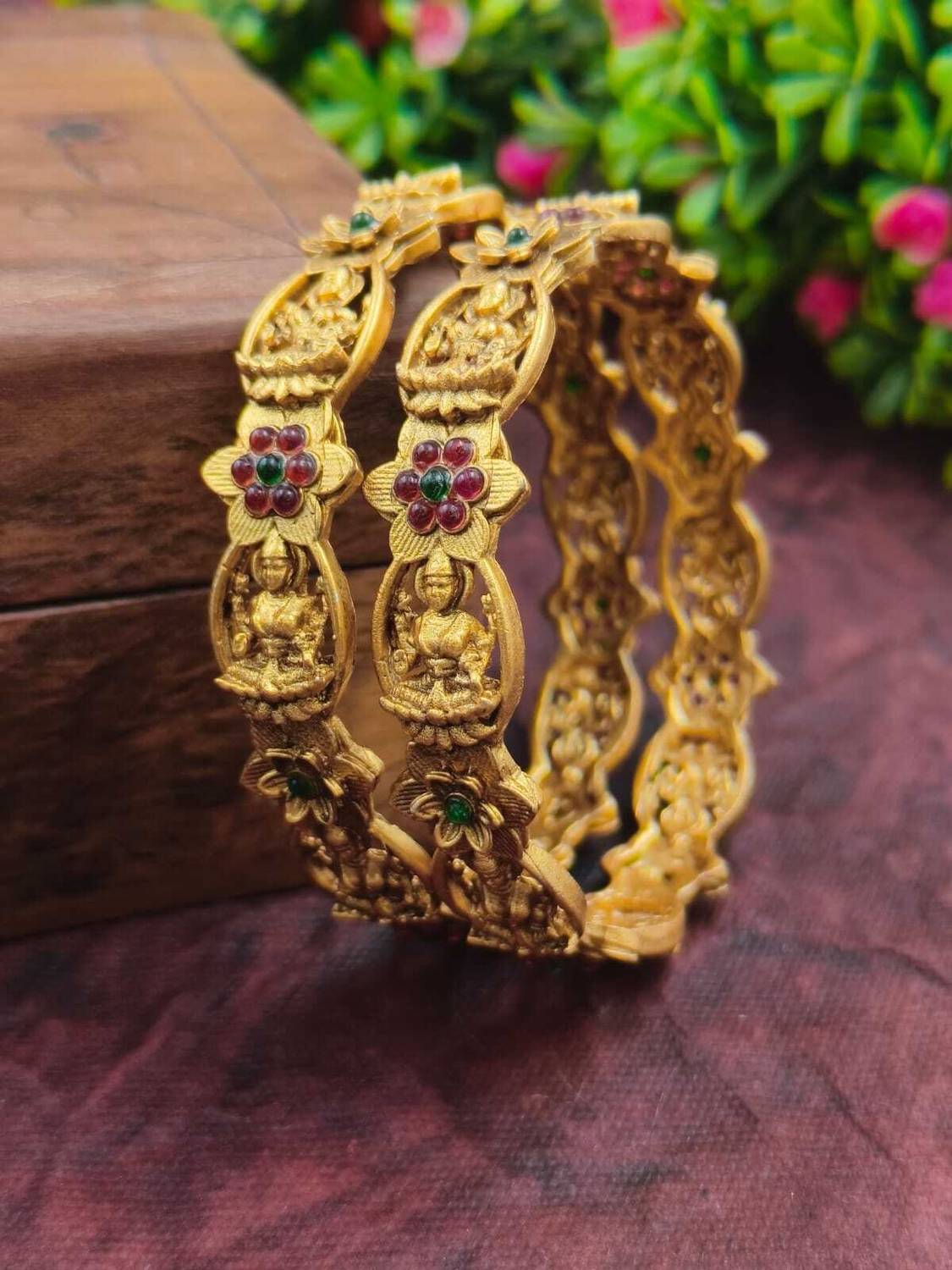 Atulya Alloy Gold-plated Bangle Pack of 2 - Image 3