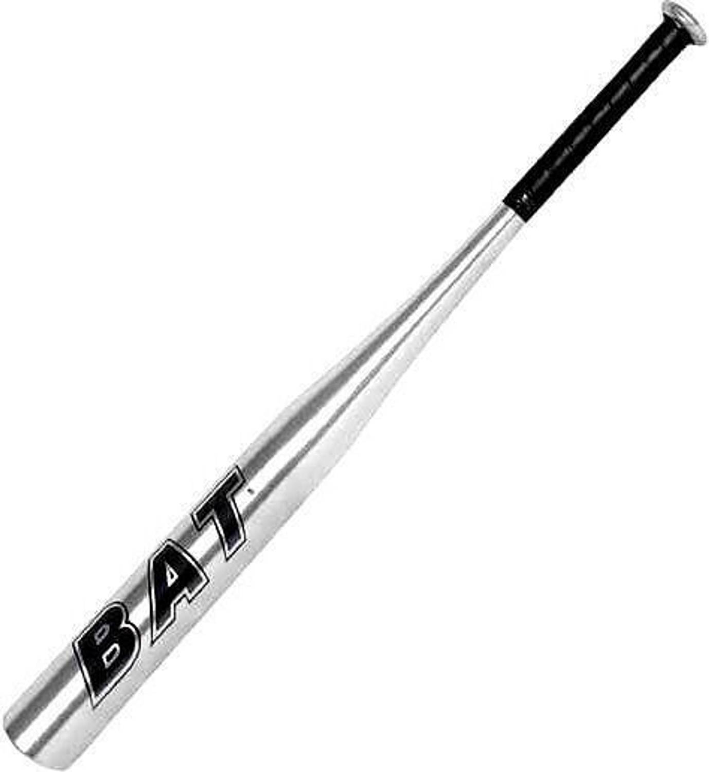 HACKERX Aluminum Baseball Bat 34 inch Silver - Image 1