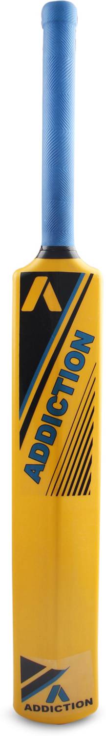 Addiction Premium Quality Cricket Heavy plastic Bat for Boys and girls (yellow) PVC/Plastic Cricket Bat For 15+ Yrs