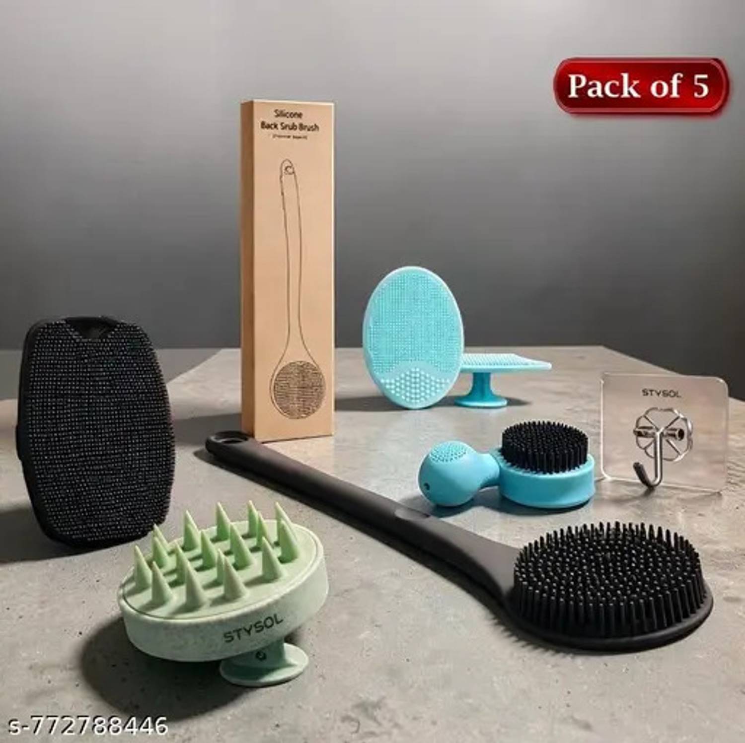 BROWNLADY 5-in-1 Spa Bath Brush Kit - Image 1