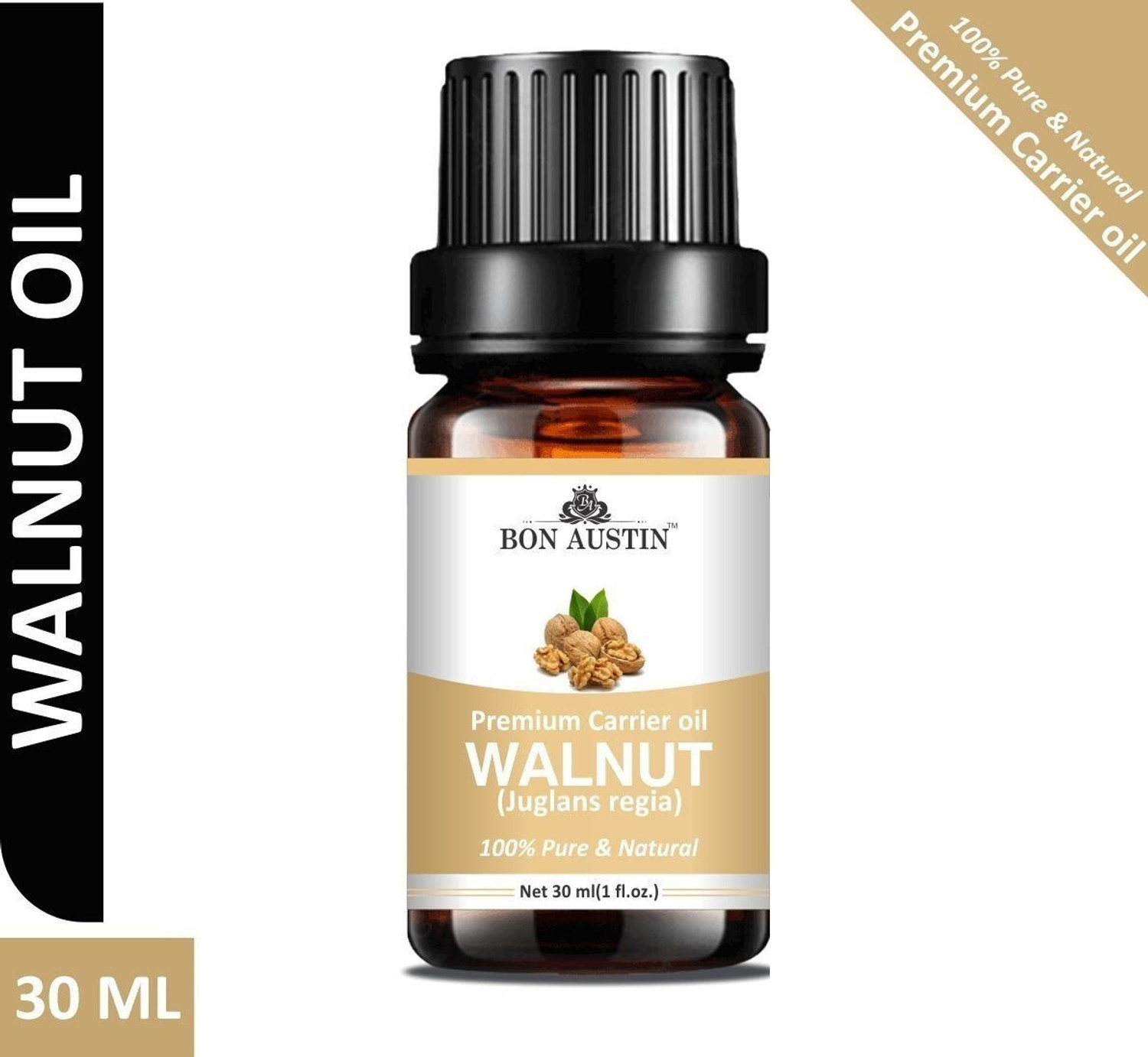 Image of Bon Austin Walnut Premium Carrier Oil for Skin & Hair Care - 30ml Pack of 1