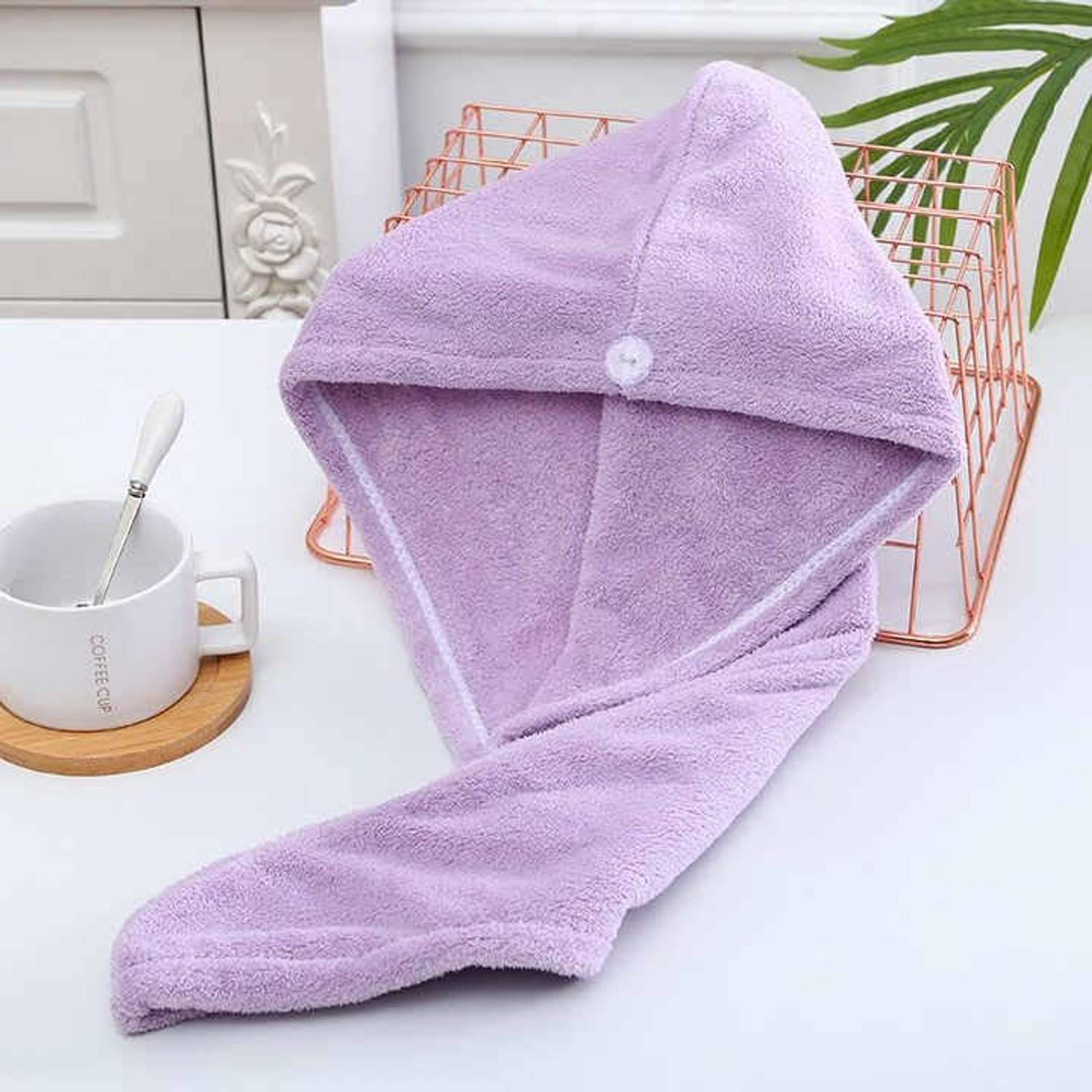 BBD Kitchen Shop Microfiber Hair Towel Hair Drying Hair Wrap Towels (multicolor pack -1) MALTICOLOR Cloth Napkins