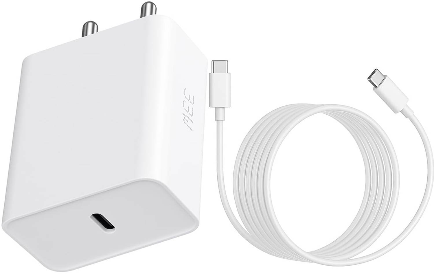 Sulania 33 W GaN 3.1 A Wall Charger for Mobile with Detachable Cable