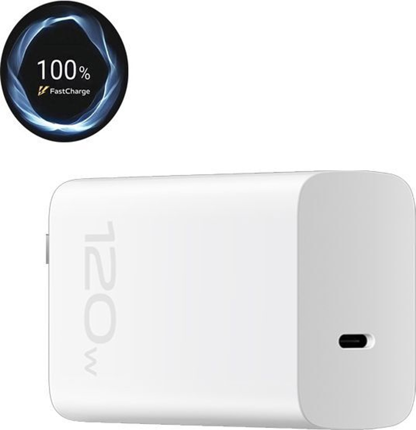 Image of GaN Charger 120 W Quick Charge 6 A Wall Charger for Mobile with Detachable Cable