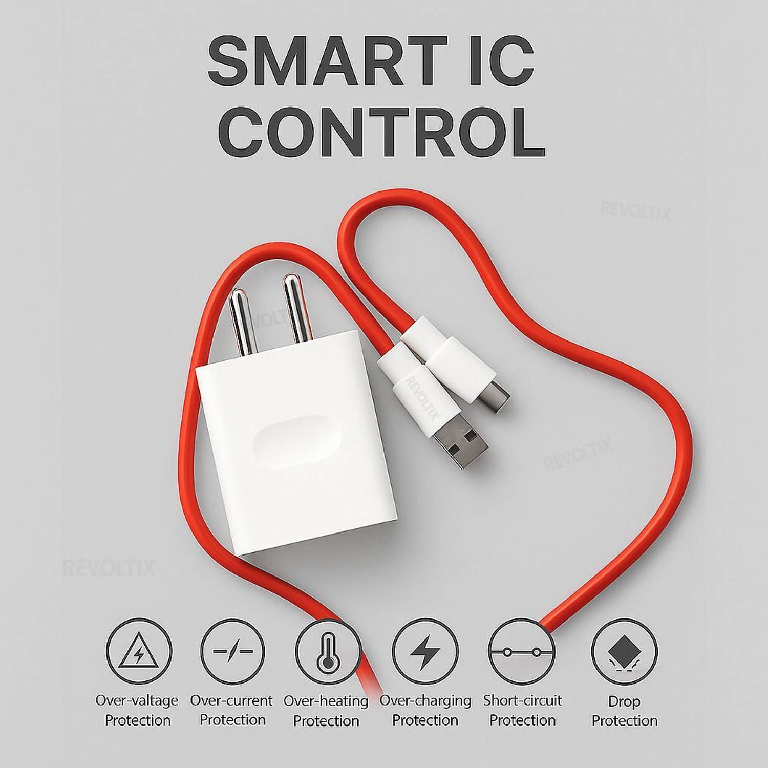 CLAT 80W SuperVOOC 6A Wall Charger with Detachable Cable - Image 4