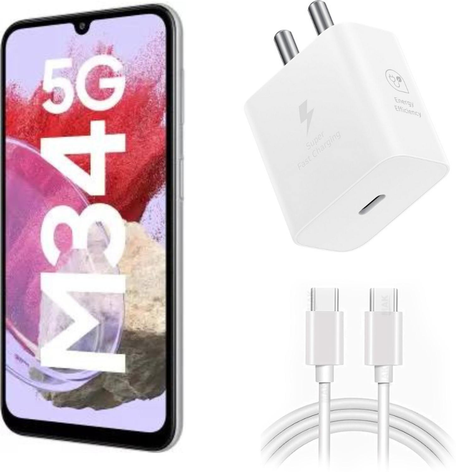 Image of MAK 25 W Power GaN 3.1 A Wall Charger for Mobile with Detachable Cable
