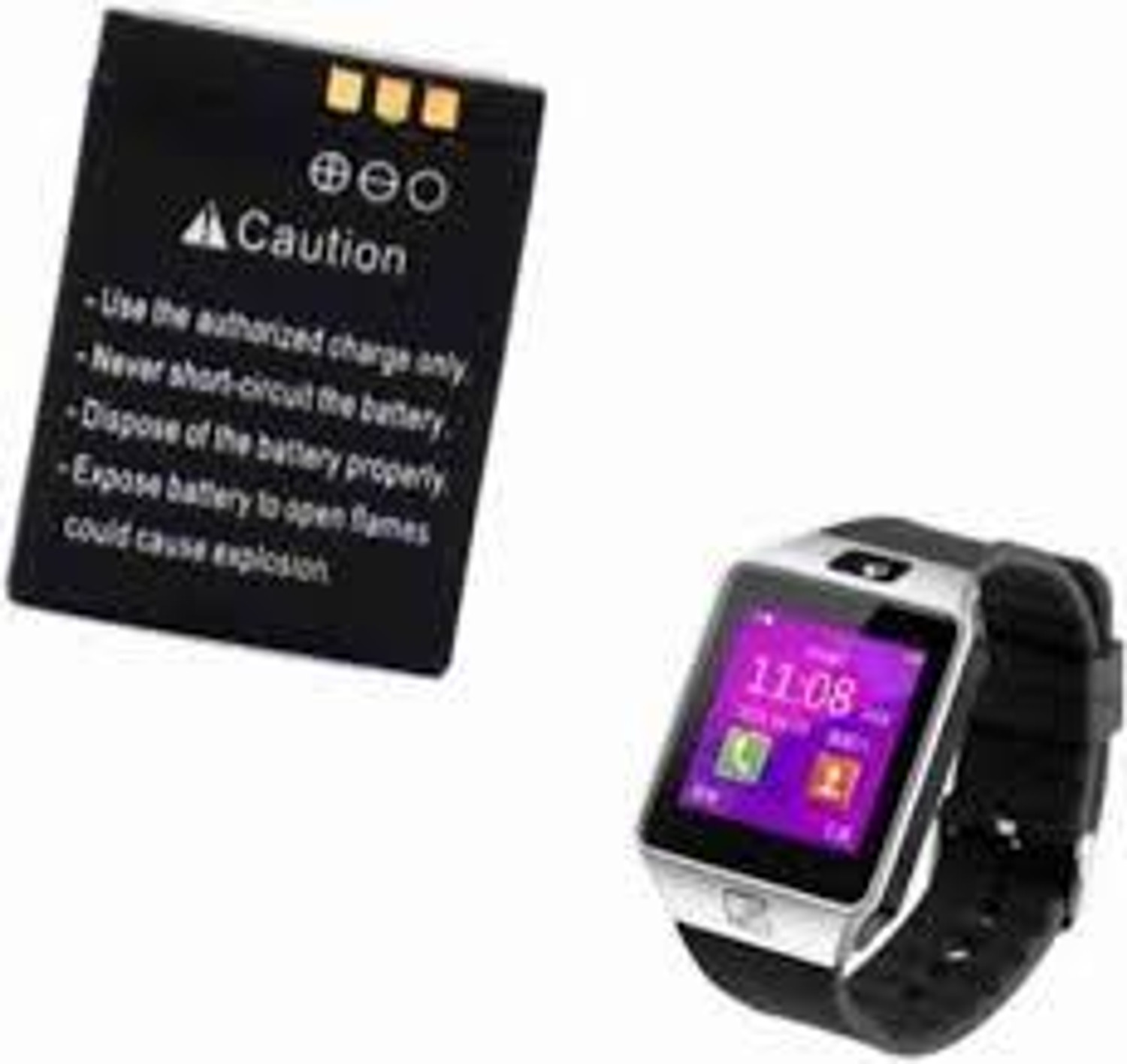 Image of 4uonly For Smart Watch DZ09 Smart Watch DZ09 GT08 A1 Watch CDE27 Battery
