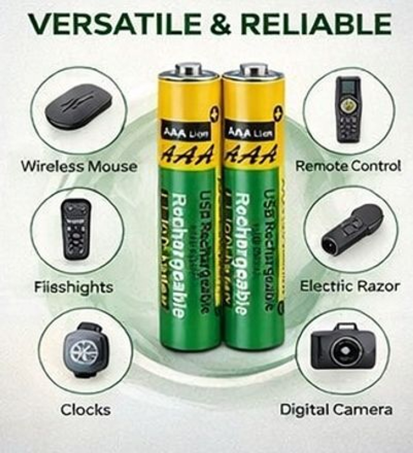 Image of MY BABY LOVE A PERFECT CARE AA Rechargeable Lithium-Ion 750mAh with Type-C| USB Cable1.5V | Charging Battery