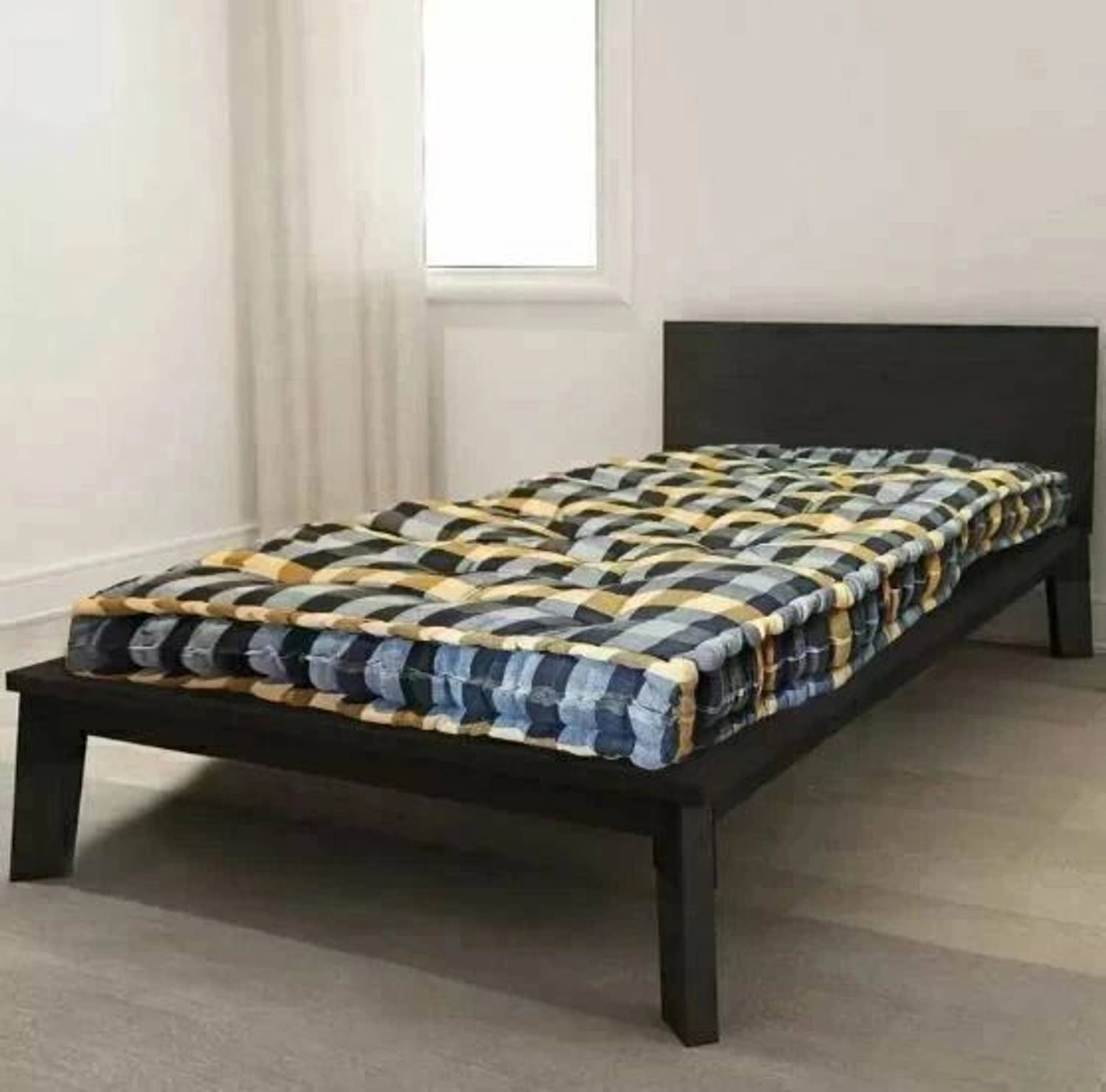 RAJASTHAN HANDLOOM Soft Cotton Multicolour 6X3ft Mattress / Gadda 2 inch Single Cotton Mattress