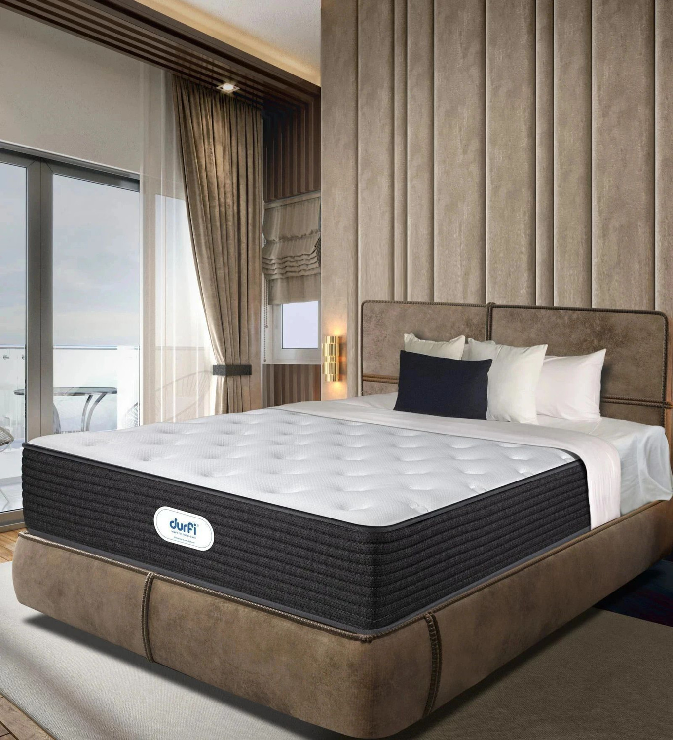 Image of Durfi Ortho Flex Hybrid 6 inch King Pocket Spring Mattress