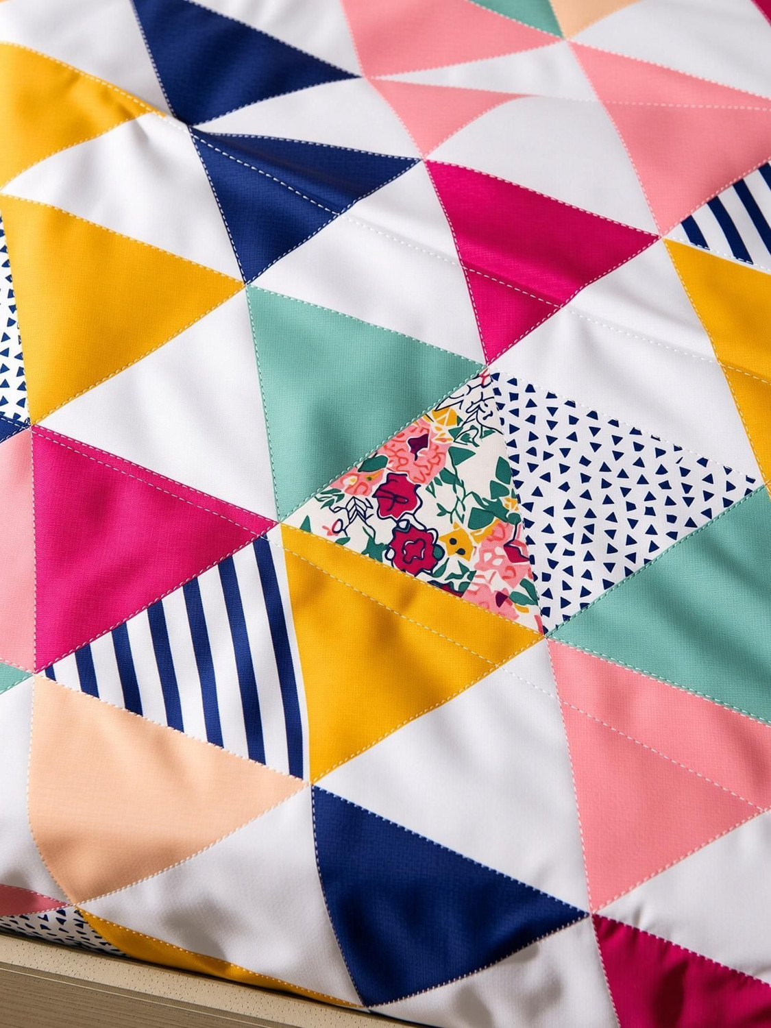 Image of ShopGlobal 144 TC Polycotton Double 3D Printed Bedsheet